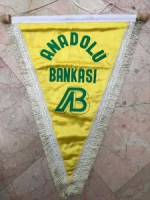 ANADOLU BANKASI REKLAMLI BEZ ÜCGEN BAYRAK