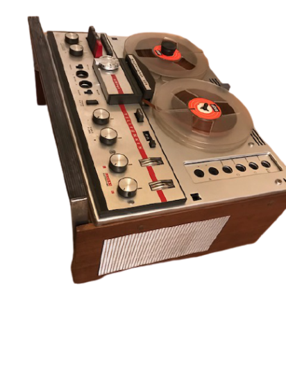 1960 ALMAN TELEFUNKEN MAGNETOPHON 204 STEREO CİF HOPORLÖR MAKARA BANT CALAR