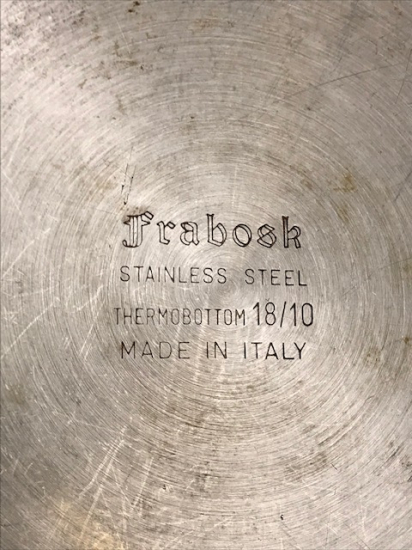 FRABOSK STAINLES STEEL THERMOBOTTOM 18/10 MADE IN İTALY İTALYAN DUDUKLÜ KROM CAYDANLIK 1.5 LİTRE